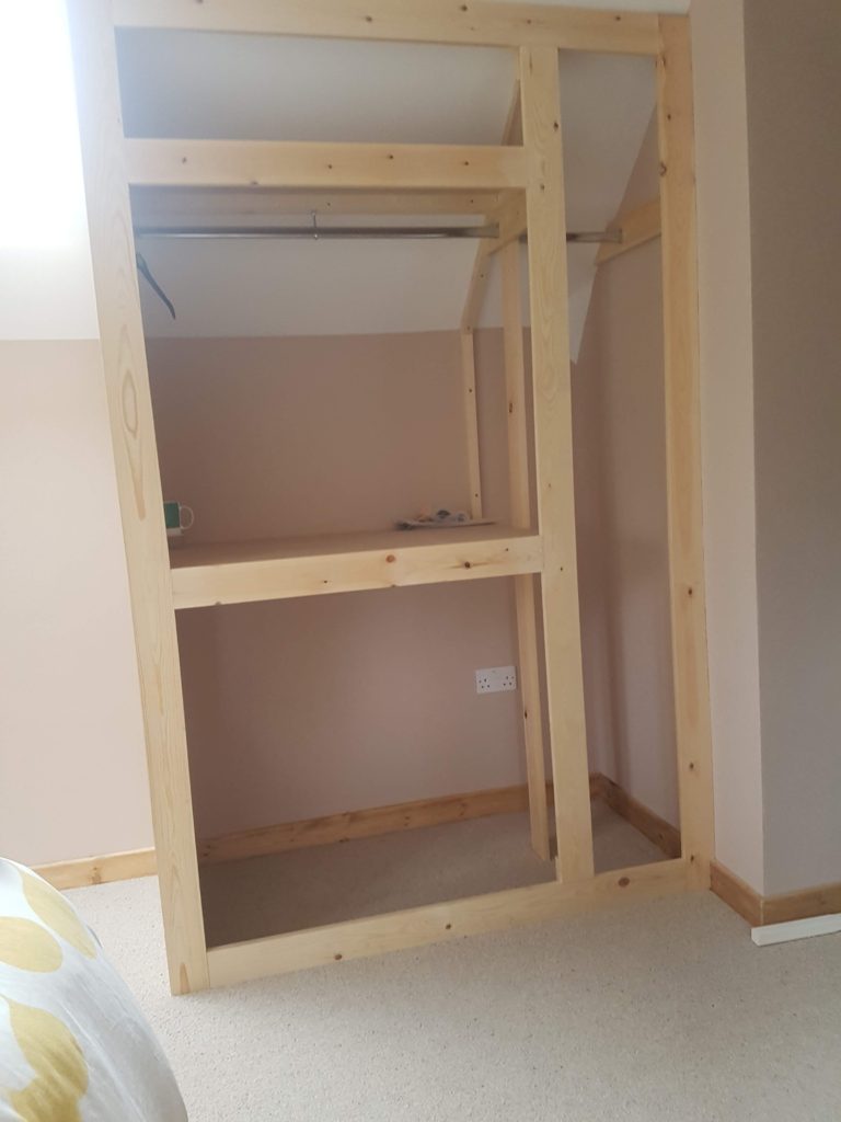 Bespoke Wardrobes in loft space – Feb 2020